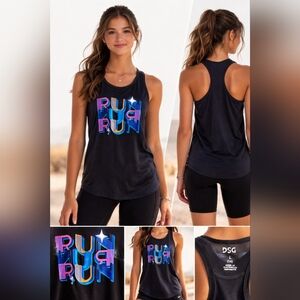 DSG Girls Black Athletic Tank
